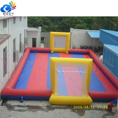 Inflatable soap soccer pitch indoor/outdoor football fields for sale