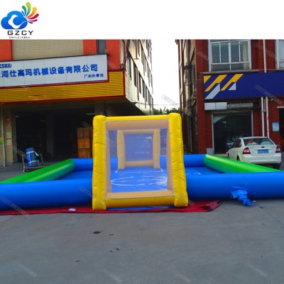 pvc material inflatable soap soccer pitch indoor/outdoor football fields for sale