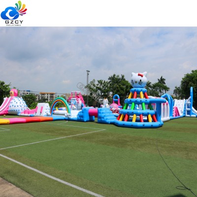 Commercial Multiple Combinations Open Inflatable Water Park Games For Adults