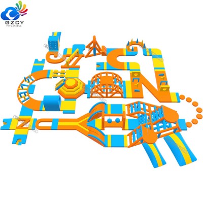 Giant Inflatable Commercial Water Park Toys Floating Inflatable Water Park Games For Adults