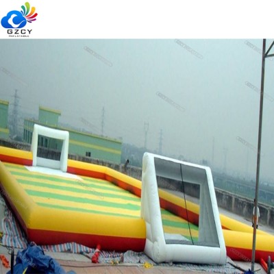 Football field equipment inflatable soap football field on sale